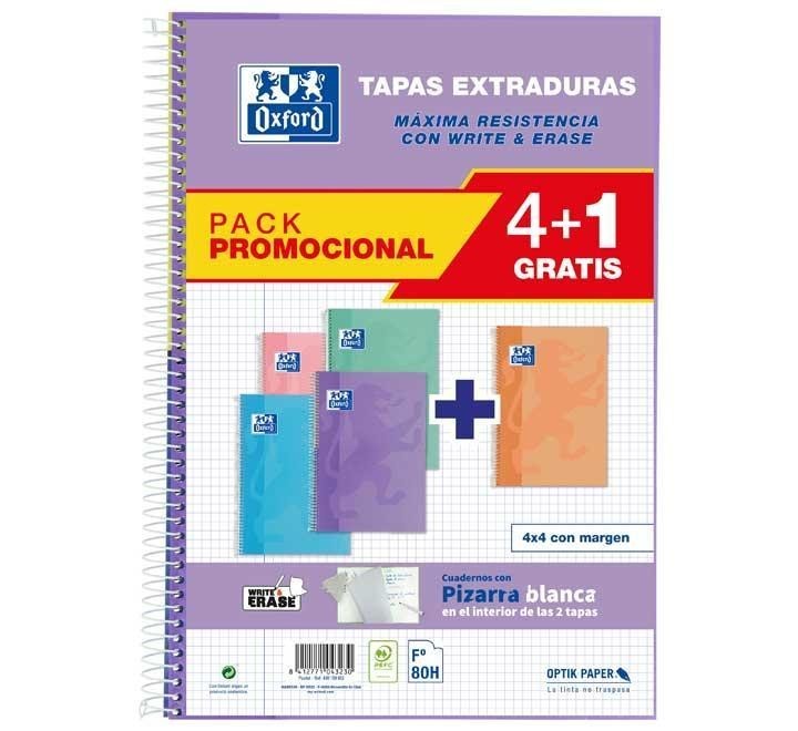 p. 4+1 cuad oxford classic 4x4 fÂº 80h w&e pastel