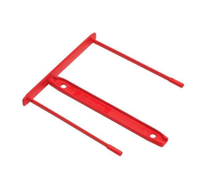 c.100 fastener fellowes plastico 92mm rojo