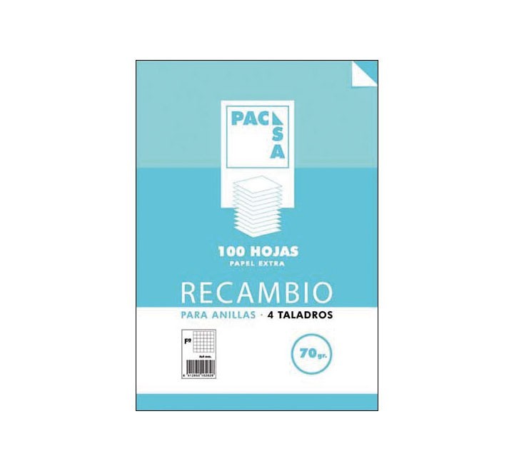 rec.100h folio cuadro pacsa 4x4 mrg 70g 21211