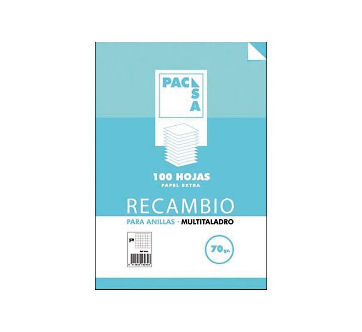 rec.100h folio cuadro pacsa 4x4 mrg 70g 21221