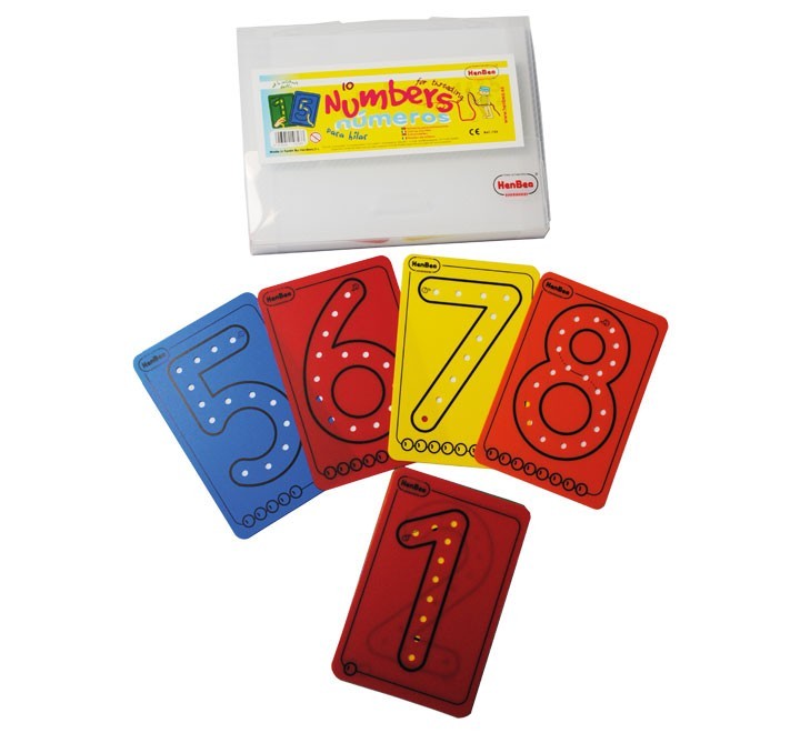 hilar numeros 10 tarjetas plas+cordones henbea 723