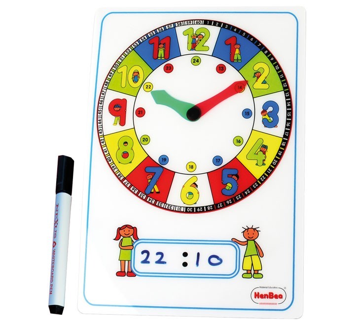 reloj manual con numeros 39x22cm henbea 774