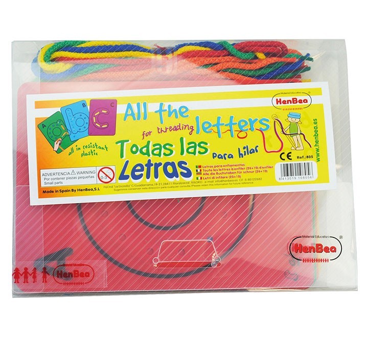 hilar letras 28 tar. plast+10 cordones henbea 805