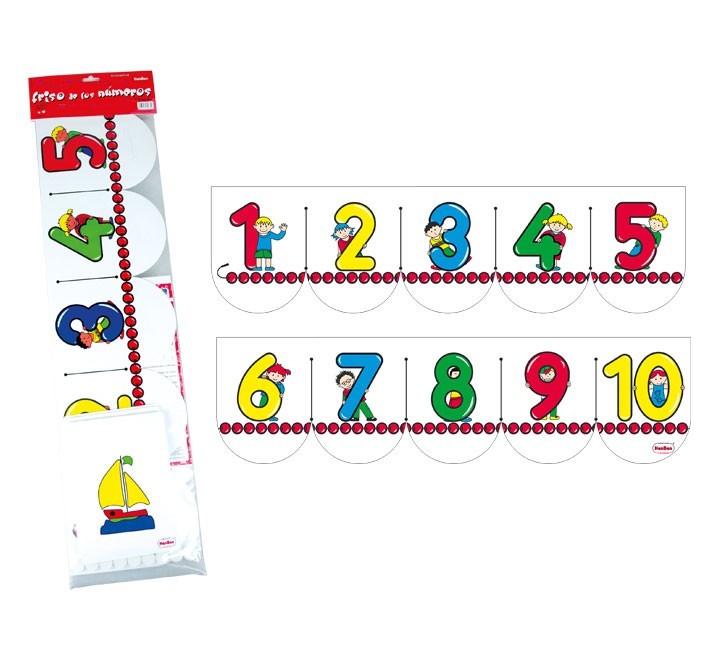 friso de numeros para pared henbea 830