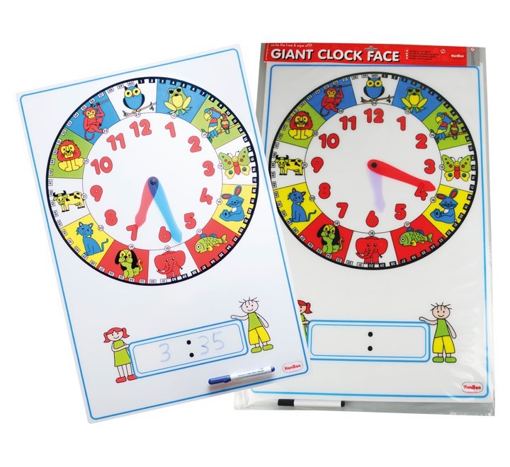 reloj manual gigante con numero 75x52cm henbea 992