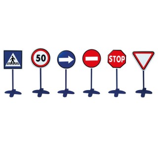 senal trafico 8mm 6 senales poste henbea 942