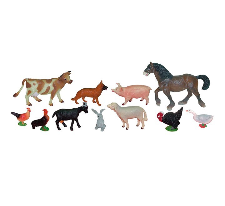 bote 11fig. anim. granja plastico miniland 27420