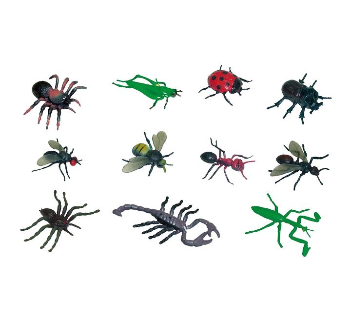 bote 12 fig. insectos plastico miniland 27480