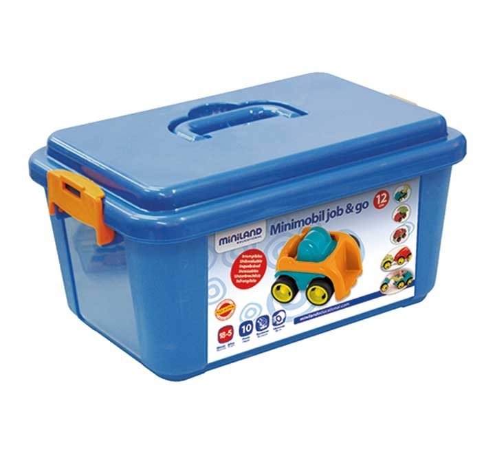 cont. 10u vehiculos plas 12cm miniland 27487