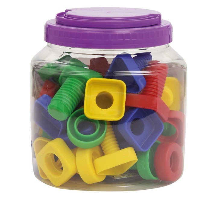 tornillos y tuercas 48 piezas miniland 31721