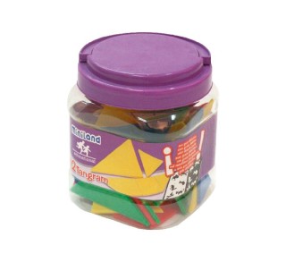 bote 84 pz. miniland 12 tangrams 31727