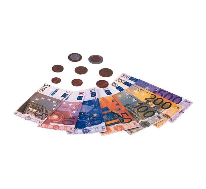 juego euro 28billetes+80moneda+guia miniland 31908