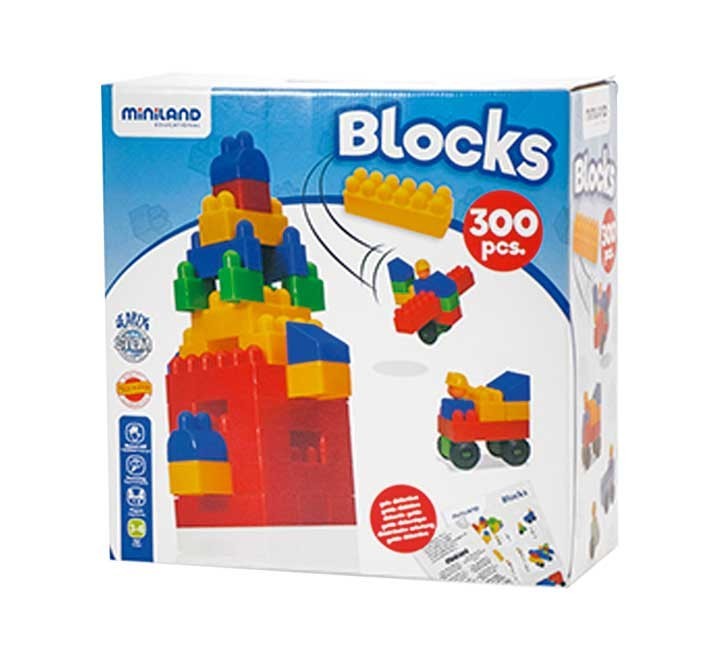 caja 300 piezas constr. miniland blocks 32315