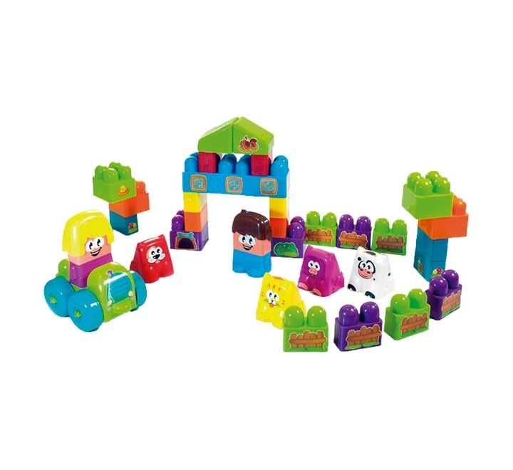 caja 38 piezas miniland super blocks granja