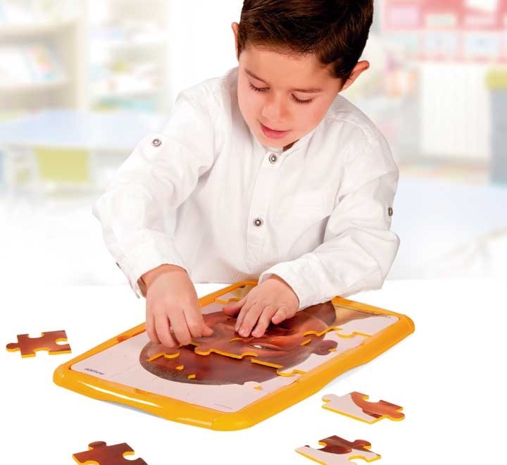 set 4 puzzles miniland 20 pz. ninos del mundo