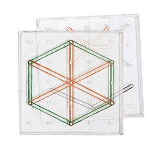 set 6 geoplanos miniland 95047 transp.