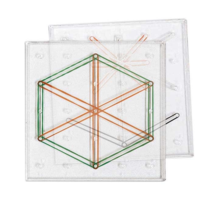 set 6 geoplanos miniland 95047 transp.