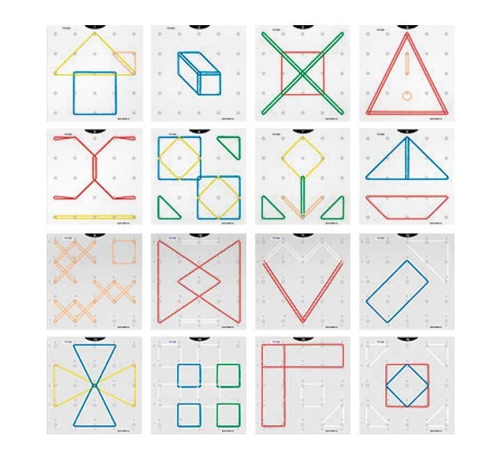 set 6 geoplanos miniland 95047 transp.