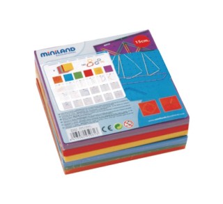 set 6 geoplanos minland cuadro+circ. 95061