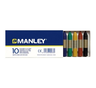 estuche 10 ceras manley stdo mnc0033