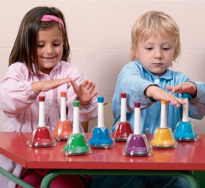 set 8 campanitas musicales amaya+libro 441050