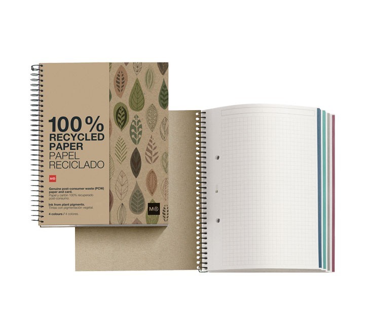 notebook 4 miquel rius ecohojas a4 5x5 120h