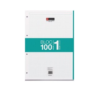 rec. 100h. miquelrius  a4 cuadricula turquesa