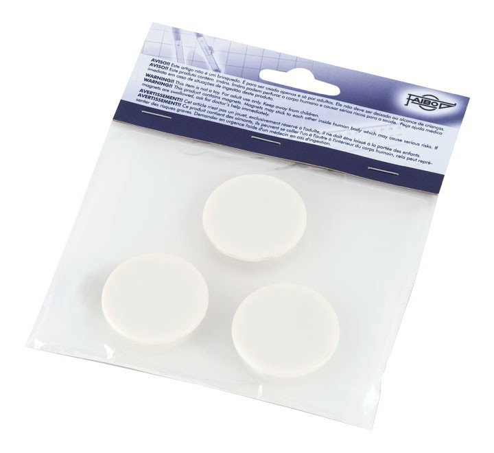 blister 3 imanes faibo 30mm blanco 60-30-01
