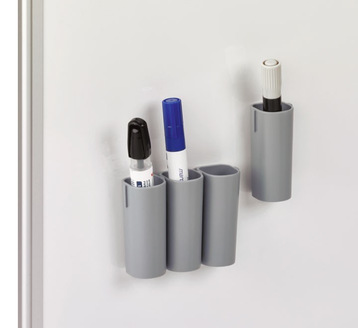 set 4 portarotuladores faibo magne. gris