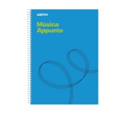 Cuaderno Mus. 12 Pentagr...