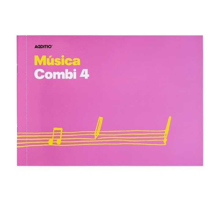 cuaderno musica combi 4 pentagram. 24h additio m45