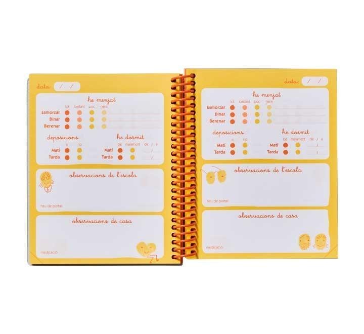 agenda additio 240pg 0-3anos 13.5x16.5 cat. a101