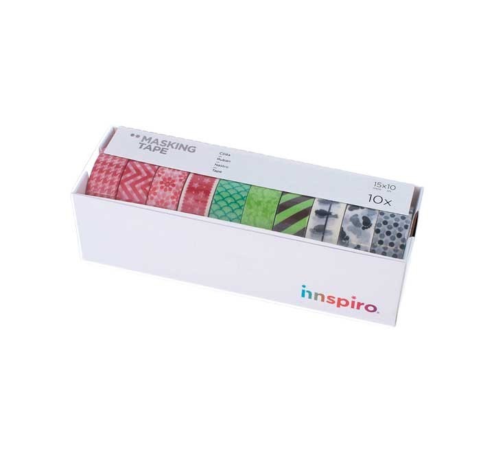 set 10 cinta washi tape innspiro serie deco stdo