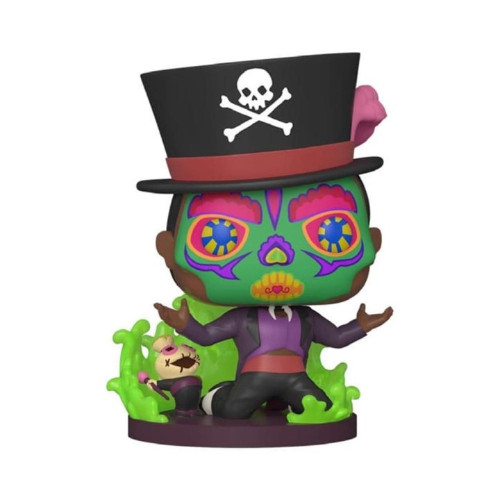 funko funko pop disney villanos tiana y el sapo sugar skull facilier base especial