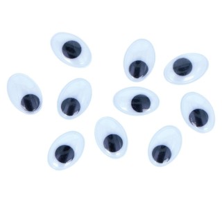 b. 60 ojos moviles adh. innspiro oval. 11x14mm neg