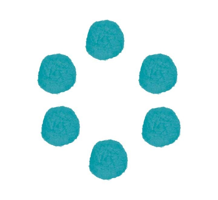 b. 50 pompones innspiro pp 25mm azul