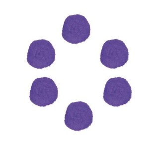 b. 50 pompones innspiro pp 25mm lila