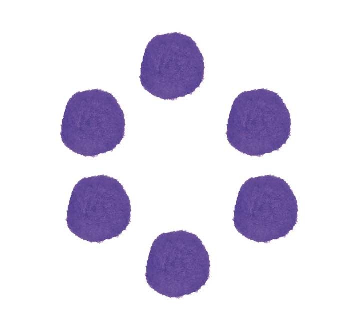 b. 50 pompones innspiro pp 25mm lila