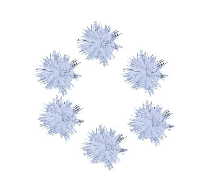 b. 20 pompones brill. innspiro 25mm blanco