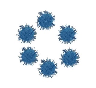 b. 20 pompones brill. innspiro 25mm azul