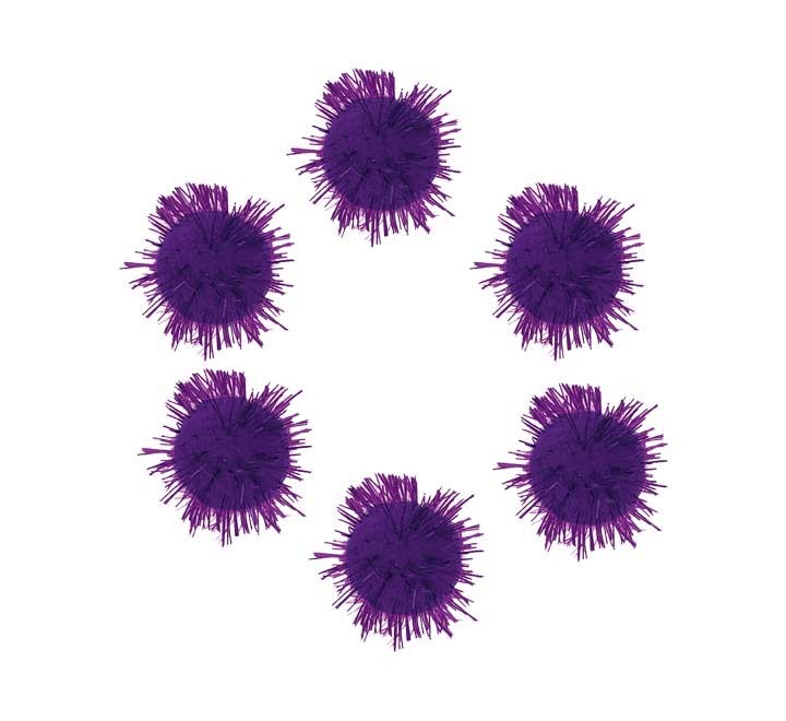 b. 20 pompones brill. innspiro 25mm lila