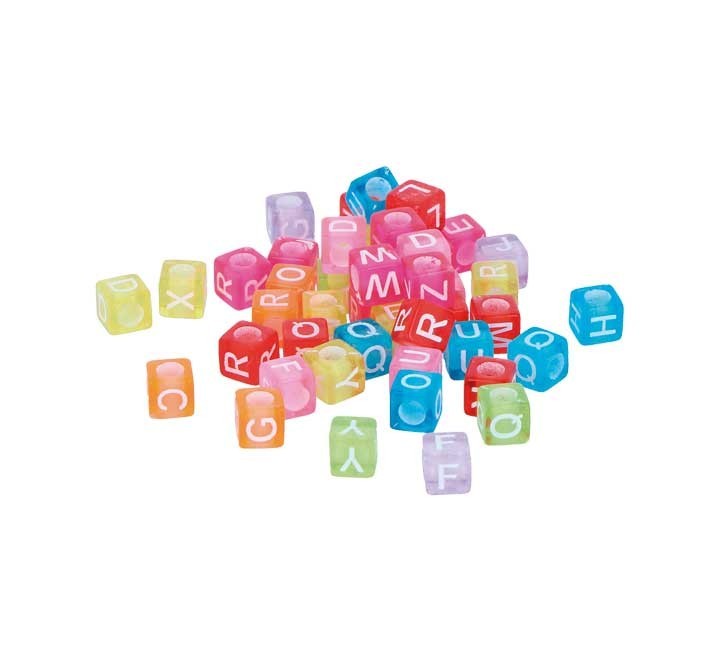 b. 300 abalorios innspiro plast. cubo abc 6x6 stdo