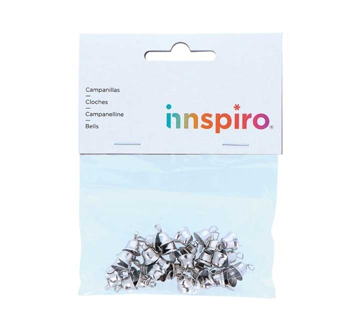 b. 30 campanillas innspiro metal 10mm plata