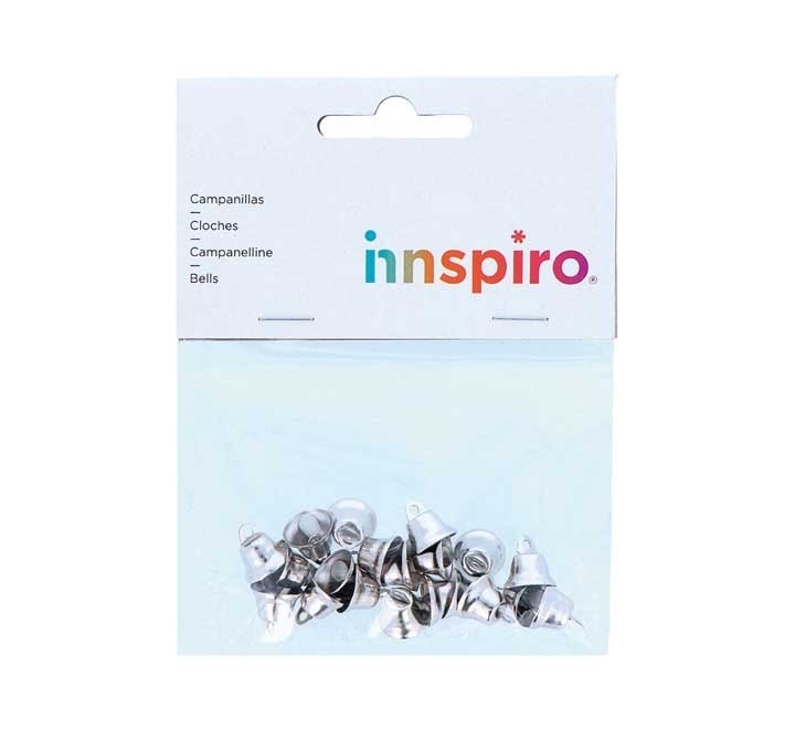 b. 20 campanillas innspiro metal 12mm plata