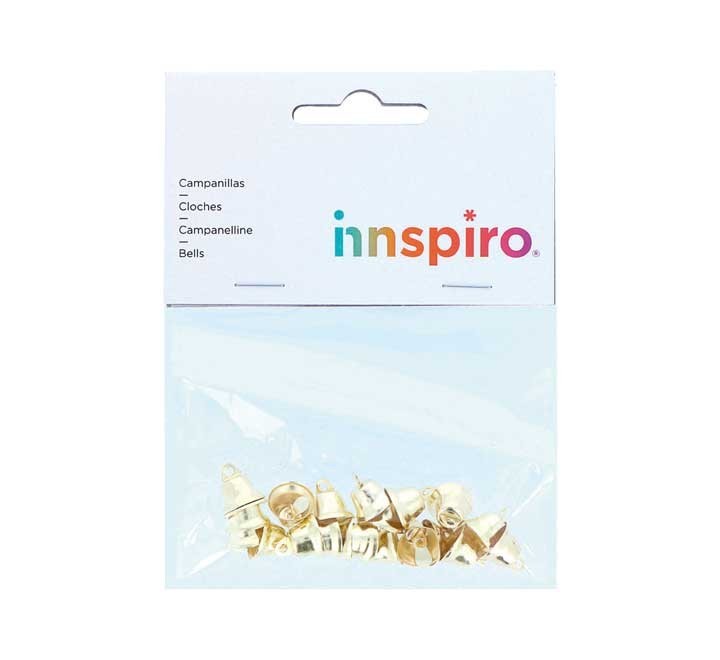 b. 20 campanillas innspiro metal 12mm oro