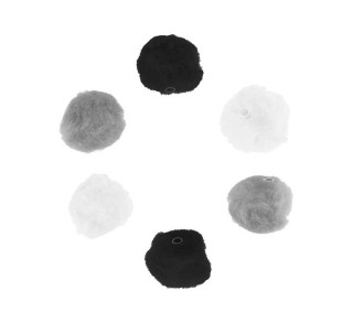 b. 50 pompon acr. innspiro c/tubo 25mm neg