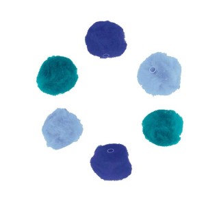 b. 50 pompon acr. innspiro c/tubo 25mm 3azul