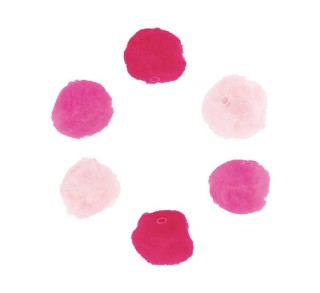 b. 50 pompon acr. innspiro c/tubo 25mm 3rosa