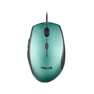 raton optico ngs moth ice wired ergonomic silent ergonomico dpi 1600 1.8m cable 2 botones adic.