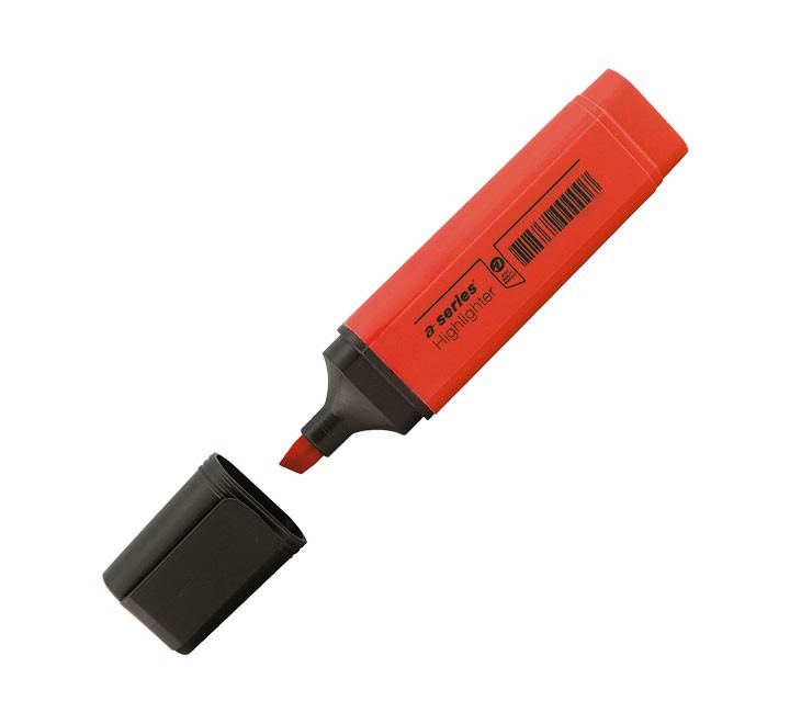 rotulador fluores. a-series rojo as0843